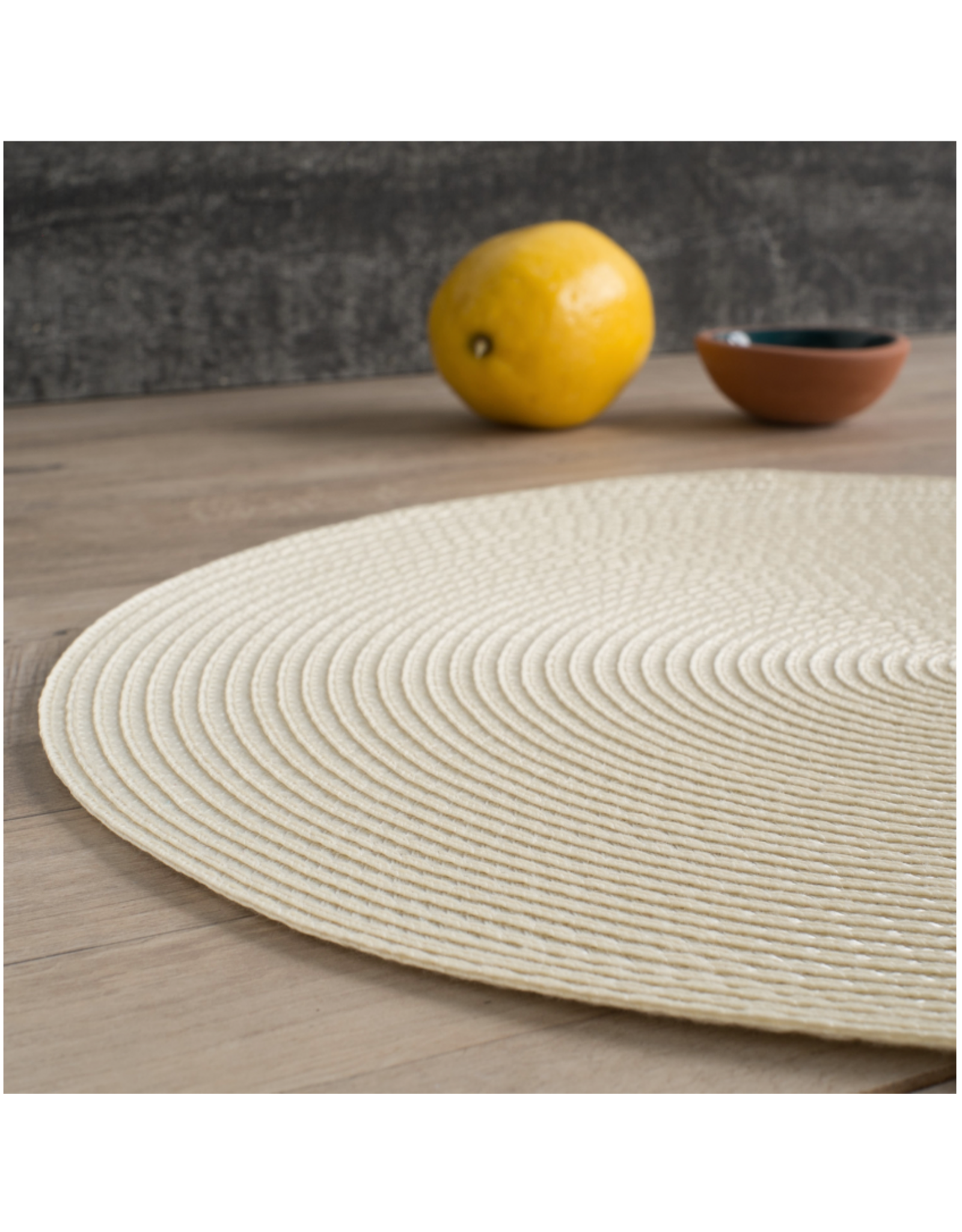 Disko Ivory Round Placemat