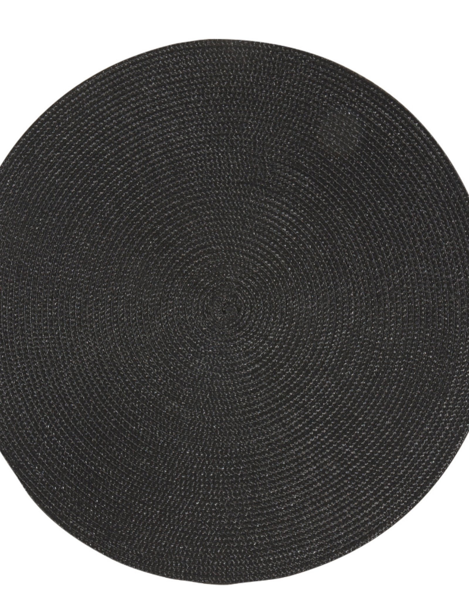 Disko Black Round Placemat