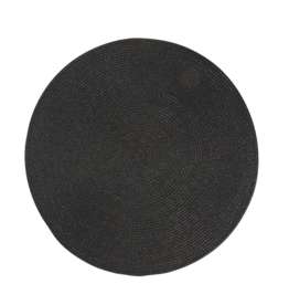 Disko Black Round Placemat
