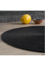 Disko Black Round Placemat