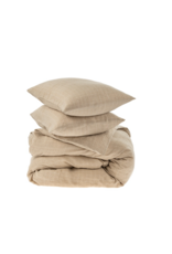 Linen Check Duvet Set, Natural