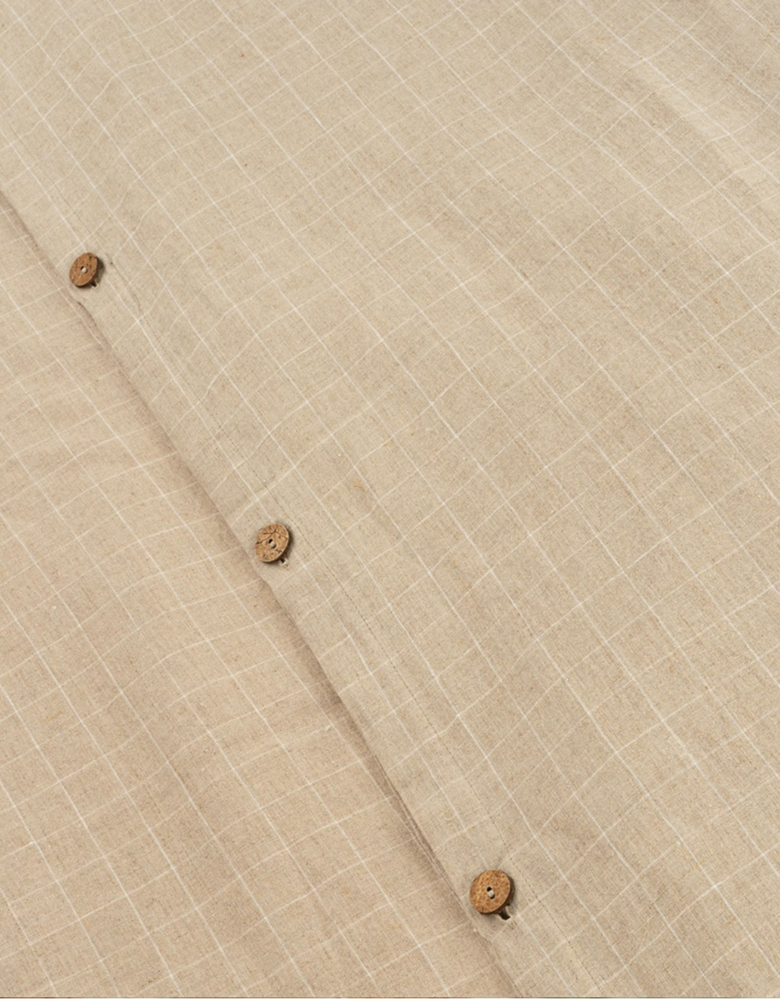 Linen Check Duvet Set, Natural