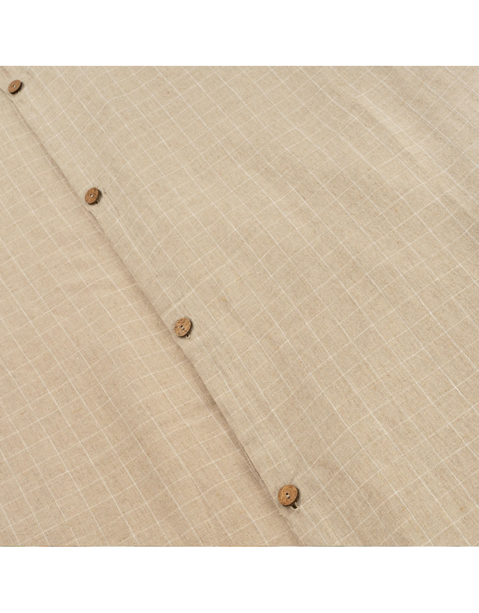 Linen Check Duvet Set, Natural