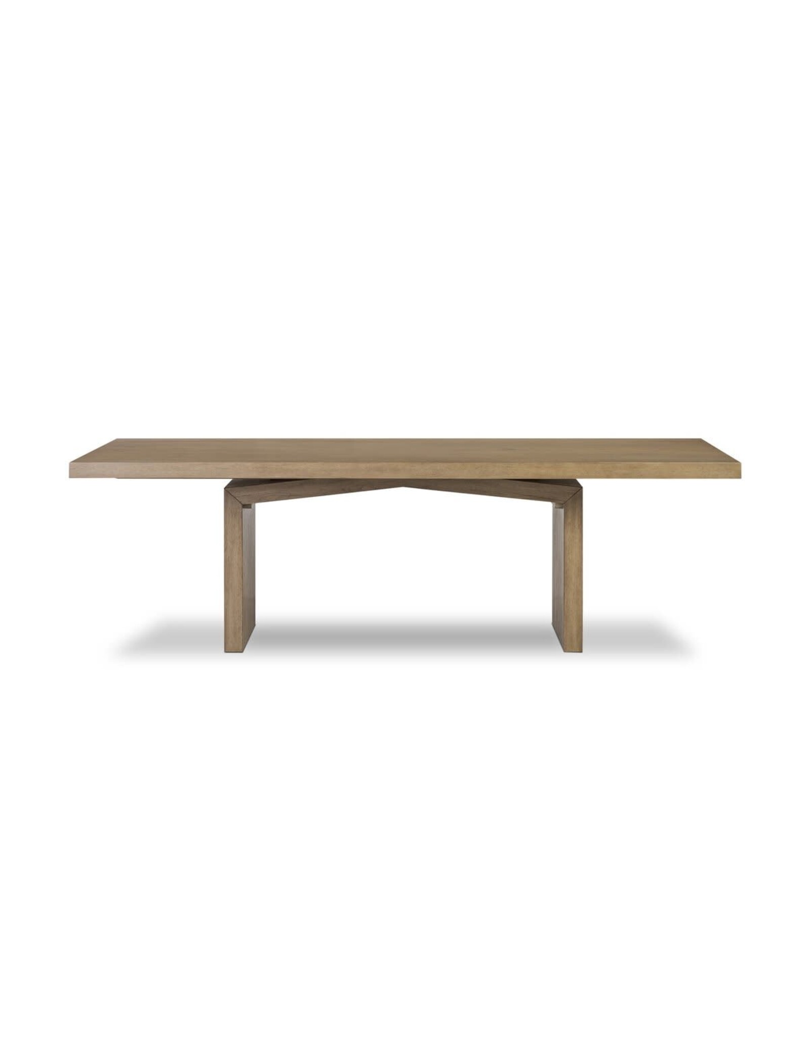 Matthes Dining Table in Rustic Grey Veneer