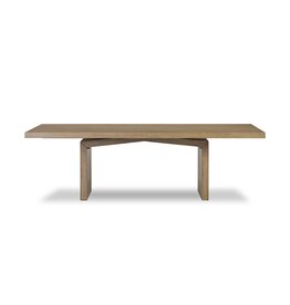 Matthes Dining Table in Rustic Grey Veneer