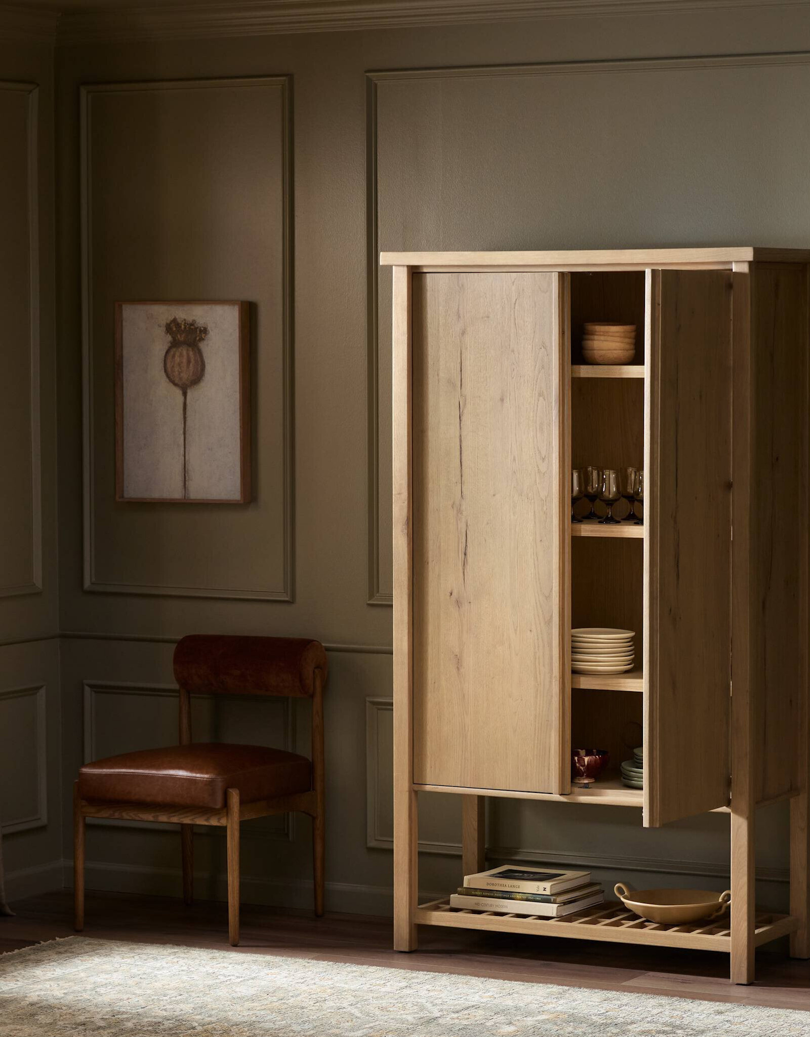 Dalton Cabinet in Aged Natural Oak