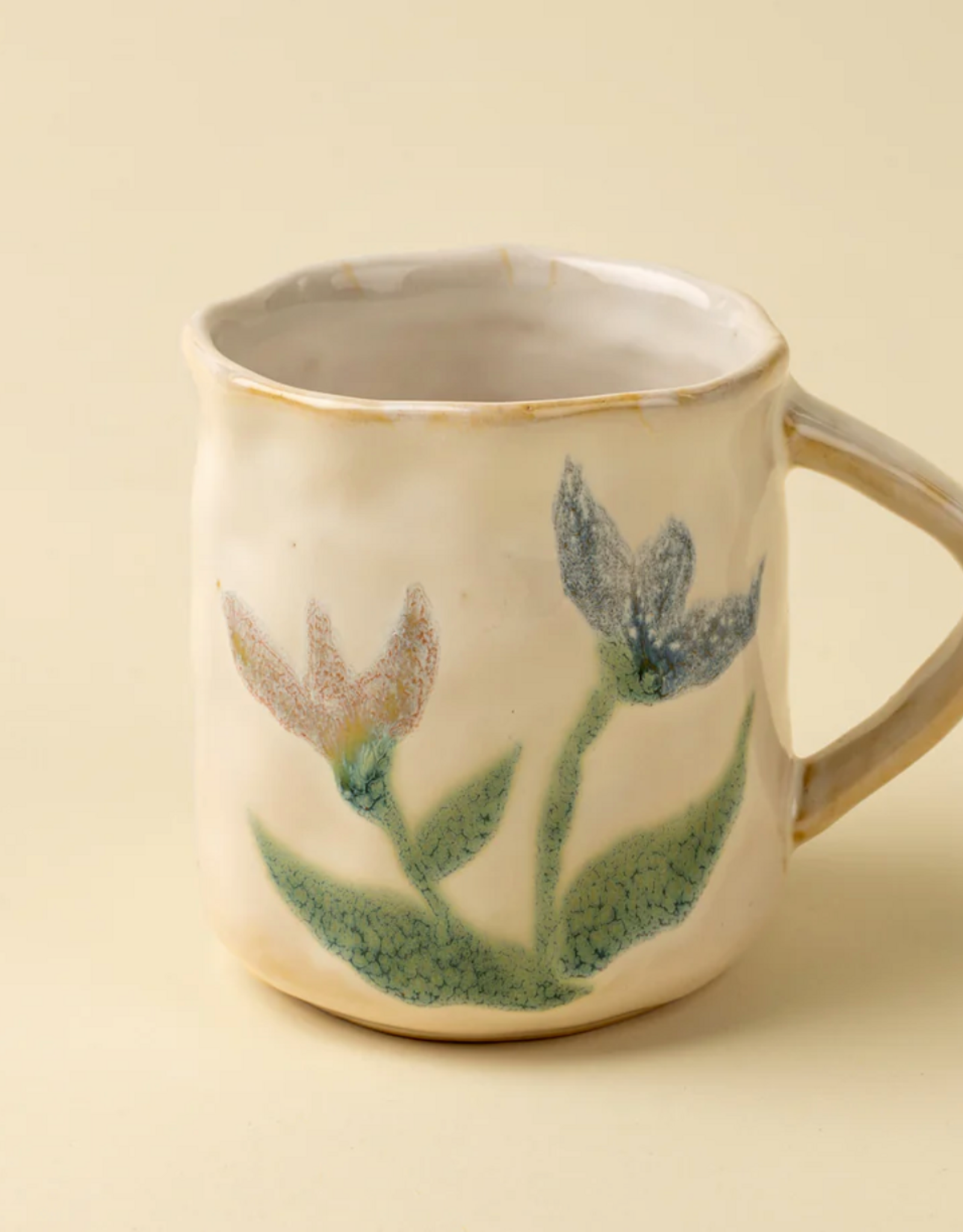 Painted Petals Mug, Iris