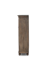 Alcott Cabinet Distressed Cocoa Pine Veneer