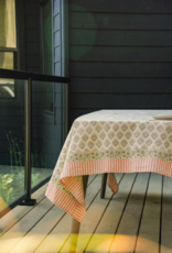 Ritika Block Print Tablecloth, 104x60