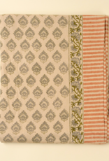 Ritika Block Print Tablecloth, 104x60