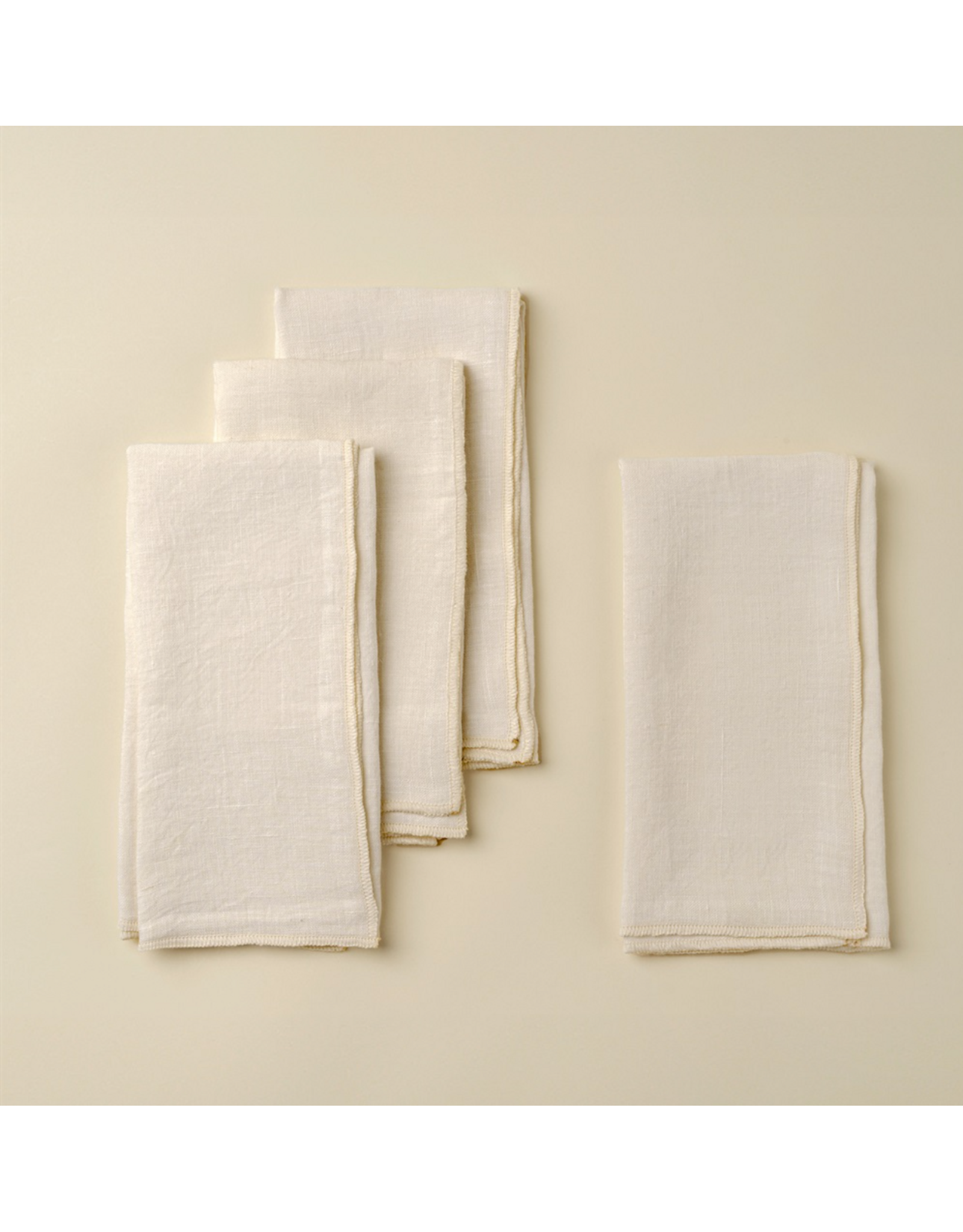 Stonewashed Linen Napkins S/4, 4 colours