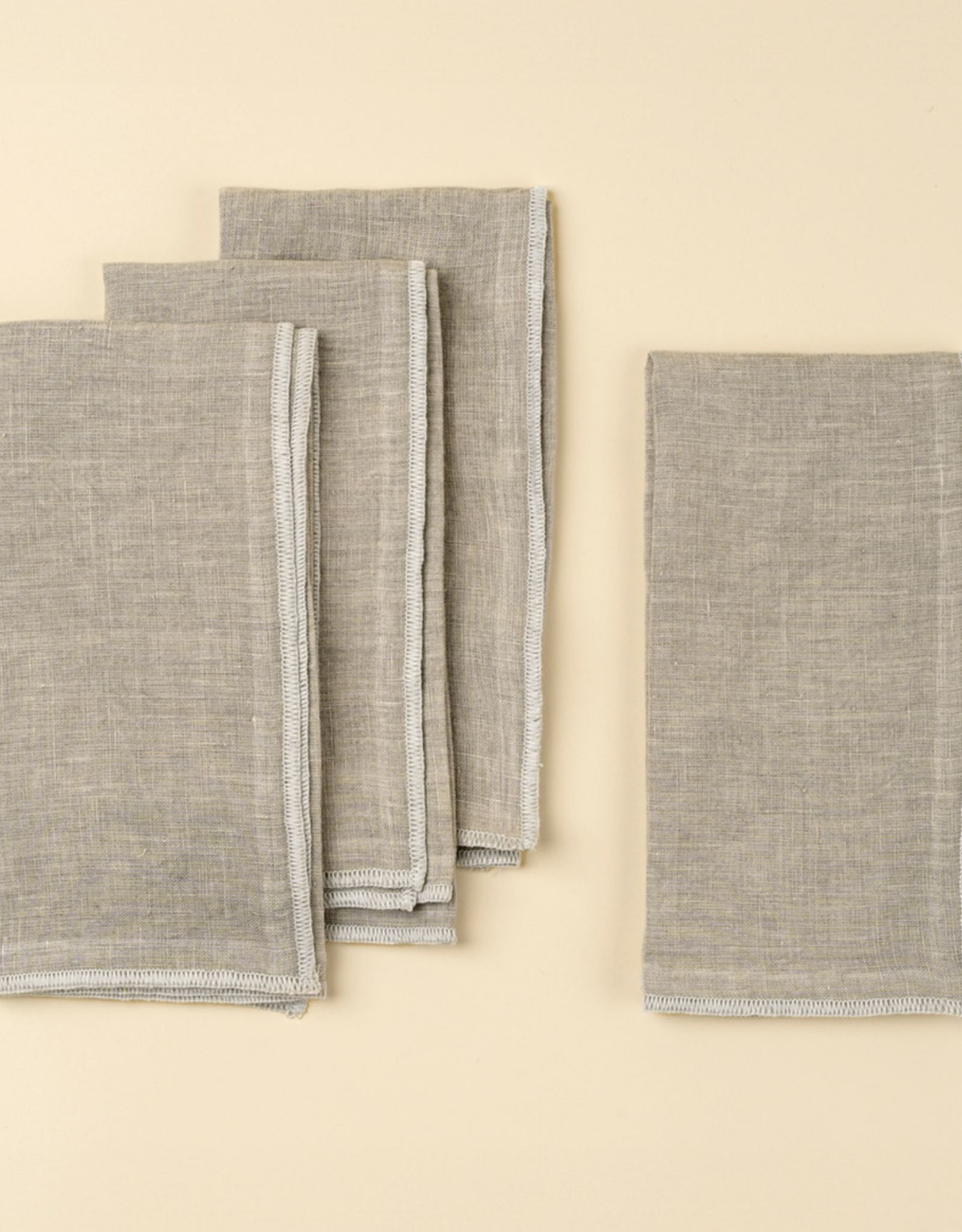 Stonewashed Linen Napkins S/4, 4 colours