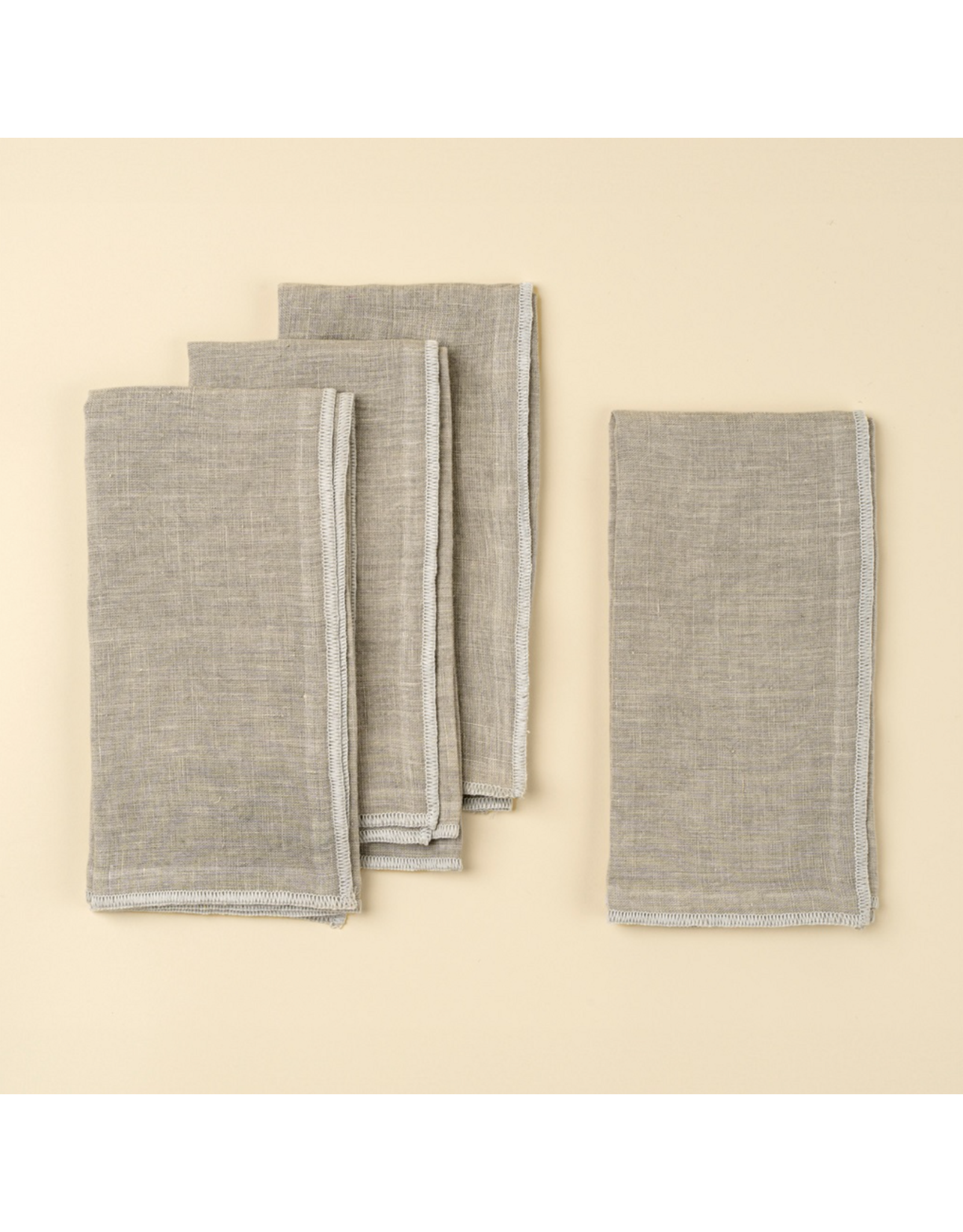 Stonewashed Linen Napkins S/4, 4 colours
