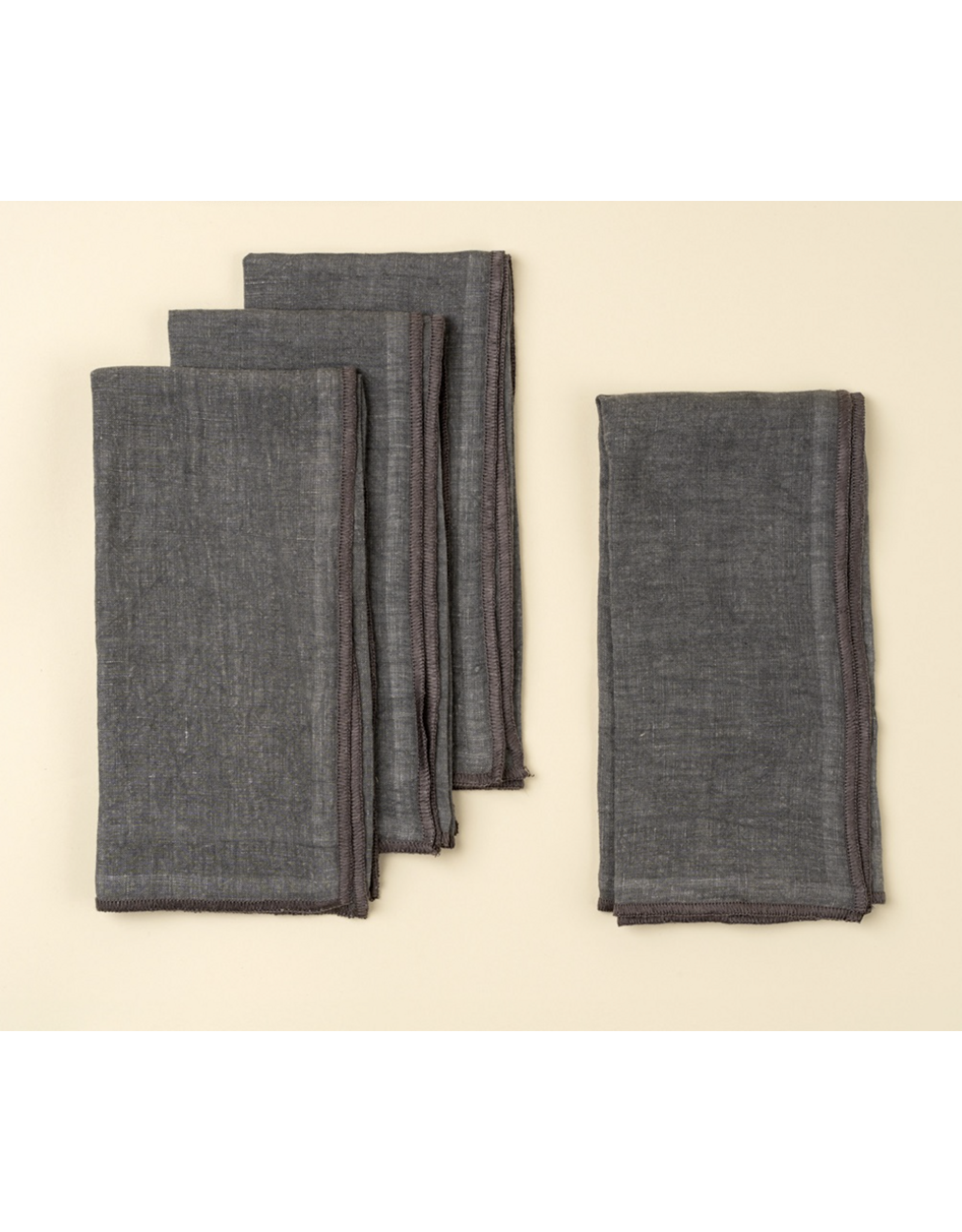 Stonewashed Linen Napkins S/4, 4 colours
