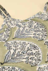 Sakura Block Print Tea Towels S/2, Green