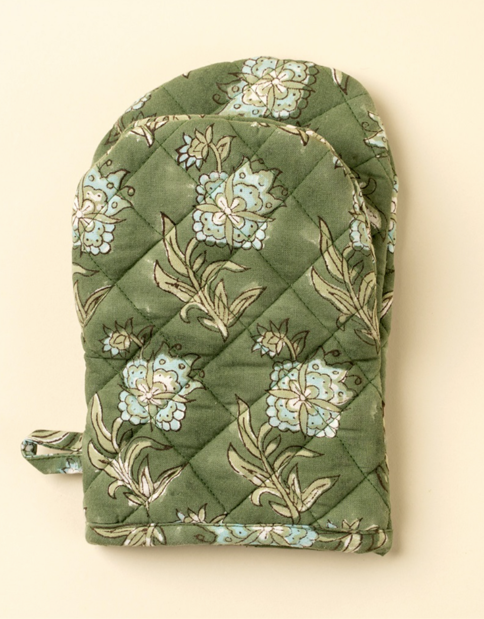 Elowen Block Print Oven Mitt