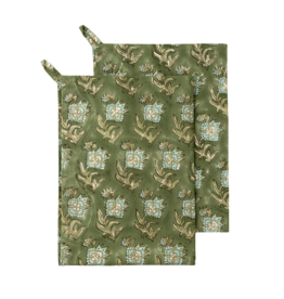 Elowen Block Print Tea Towels S/2