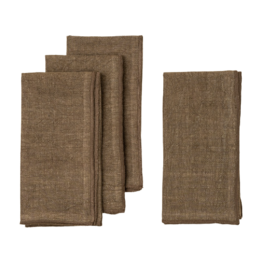 Stonewashed Linen Napkins S/4, 4 colours