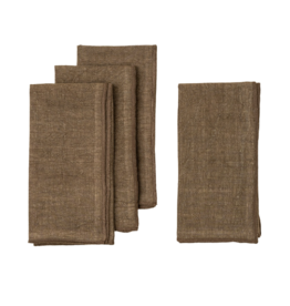 Stonewashed Linen Napkins S/4, 4 colours
