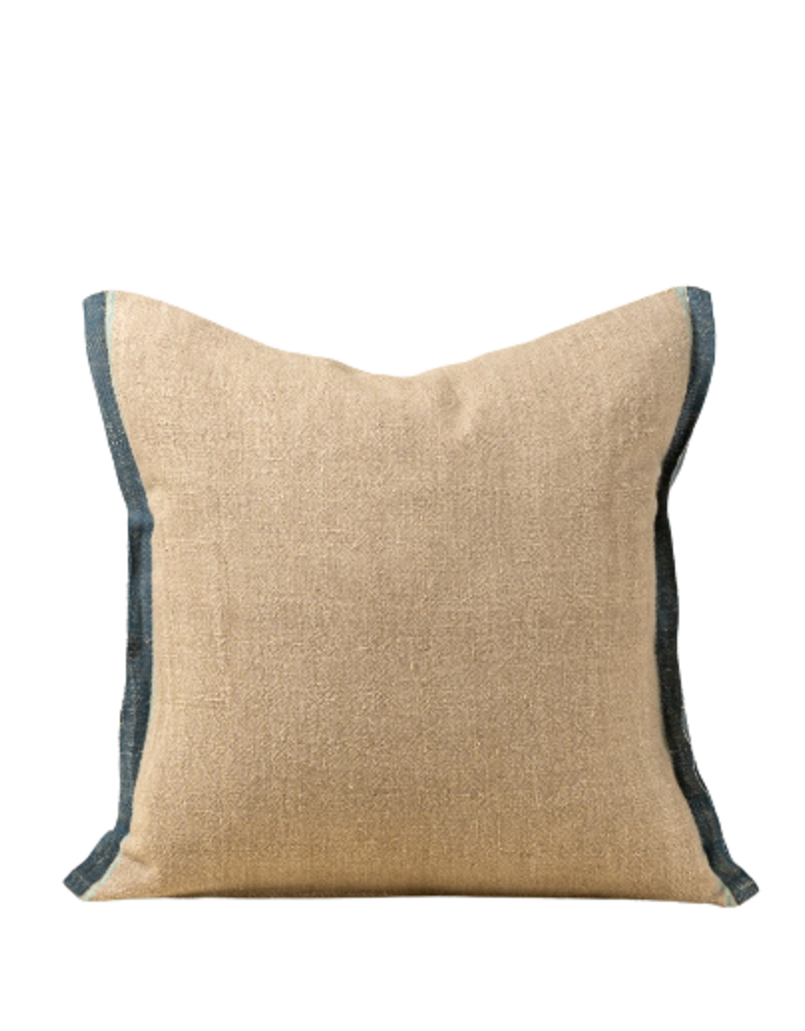 20x20 Selvage Linen Pillow, Denim