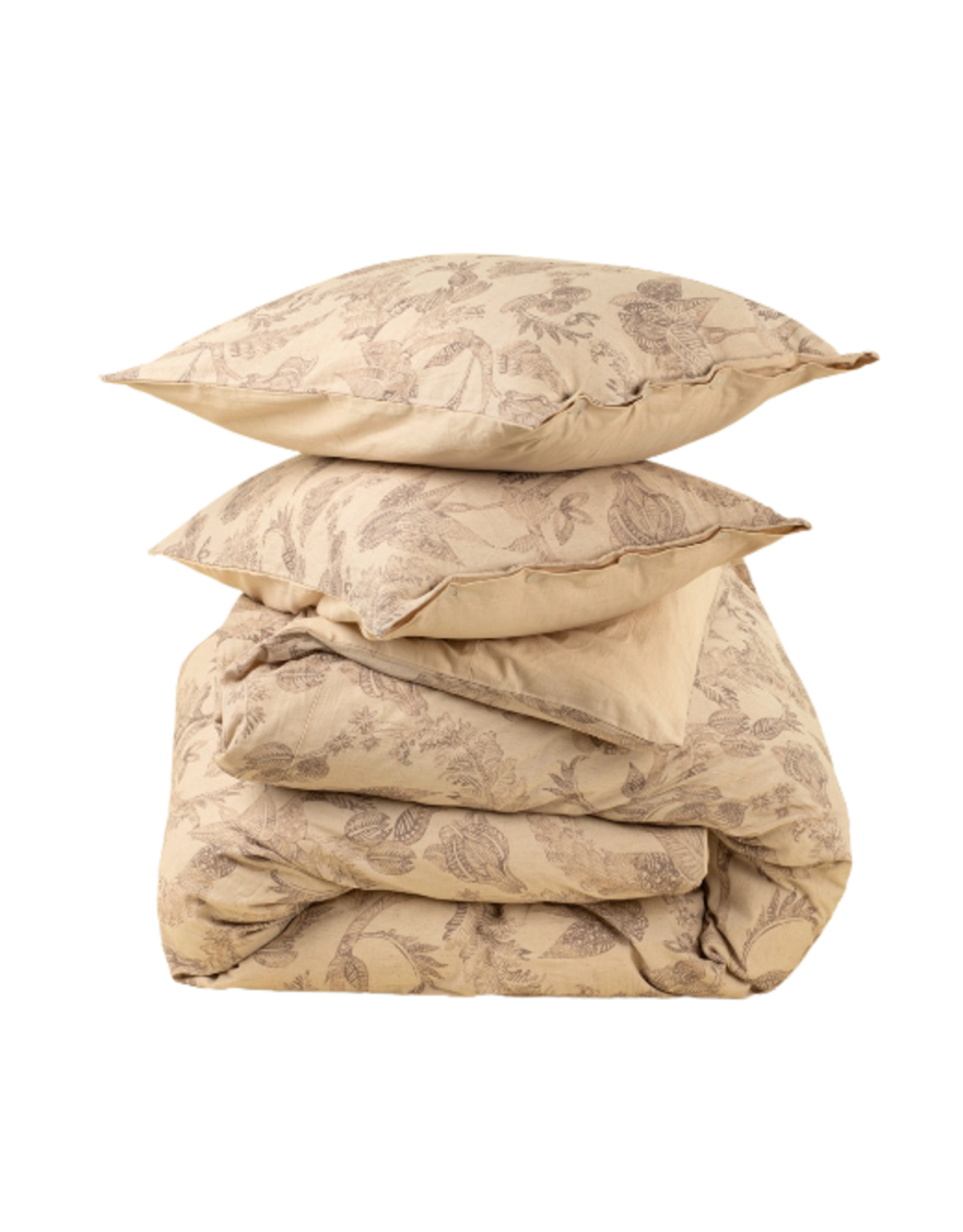 Meadowlark King Duvet Set, Brown
