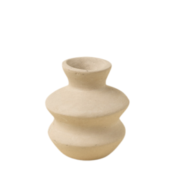 Wave Paper Mache Bud Vase