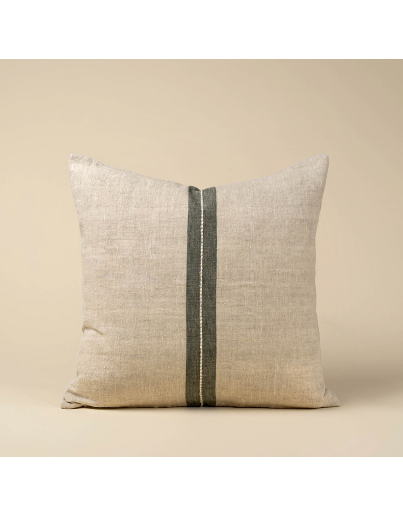 Emmett Linen Pillow - Natural, 20x20