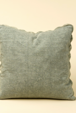 20x20 Scalloped Edge Pillow, Sage Green