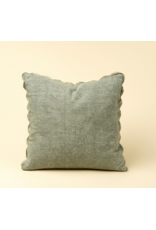 Scalloped Edge Pillow - Sage Green, 20x20