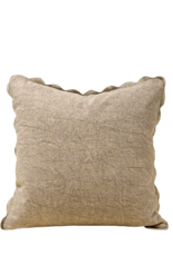 20x20 Scalloped Edge Pillow, Fog