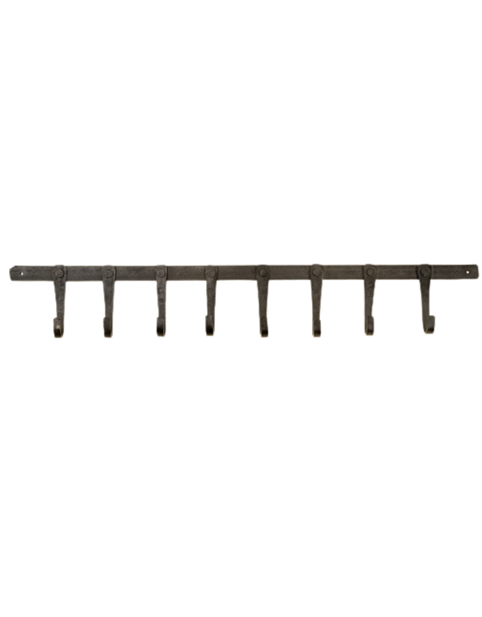 Forged Iron Wall Hook, 8 Hooks