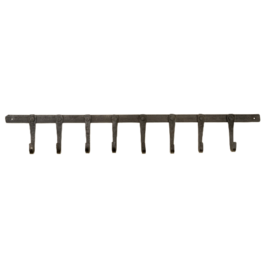 Forged Iron Wall Hook, 8 Hooks