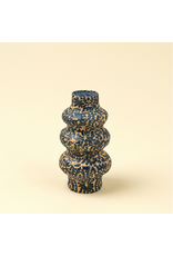 Patterned Paper Mache Vase