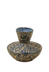 Patterned Paper Mache Vase