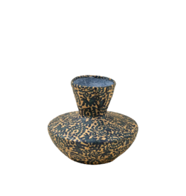 Patterned Paper Mache Vase