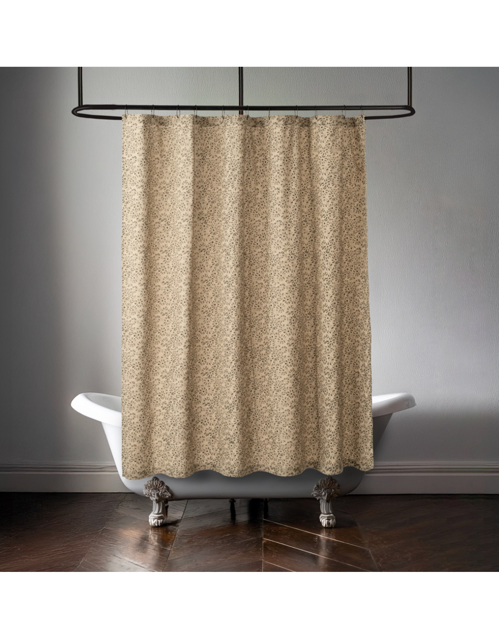Kalyani Block Print Shower Curtain 72x72