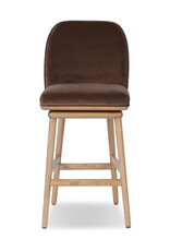 Camden Swivel Counter Stool in Surrey Mink