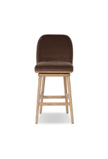 Camden Swivel Counter Stool in Surrey Mink