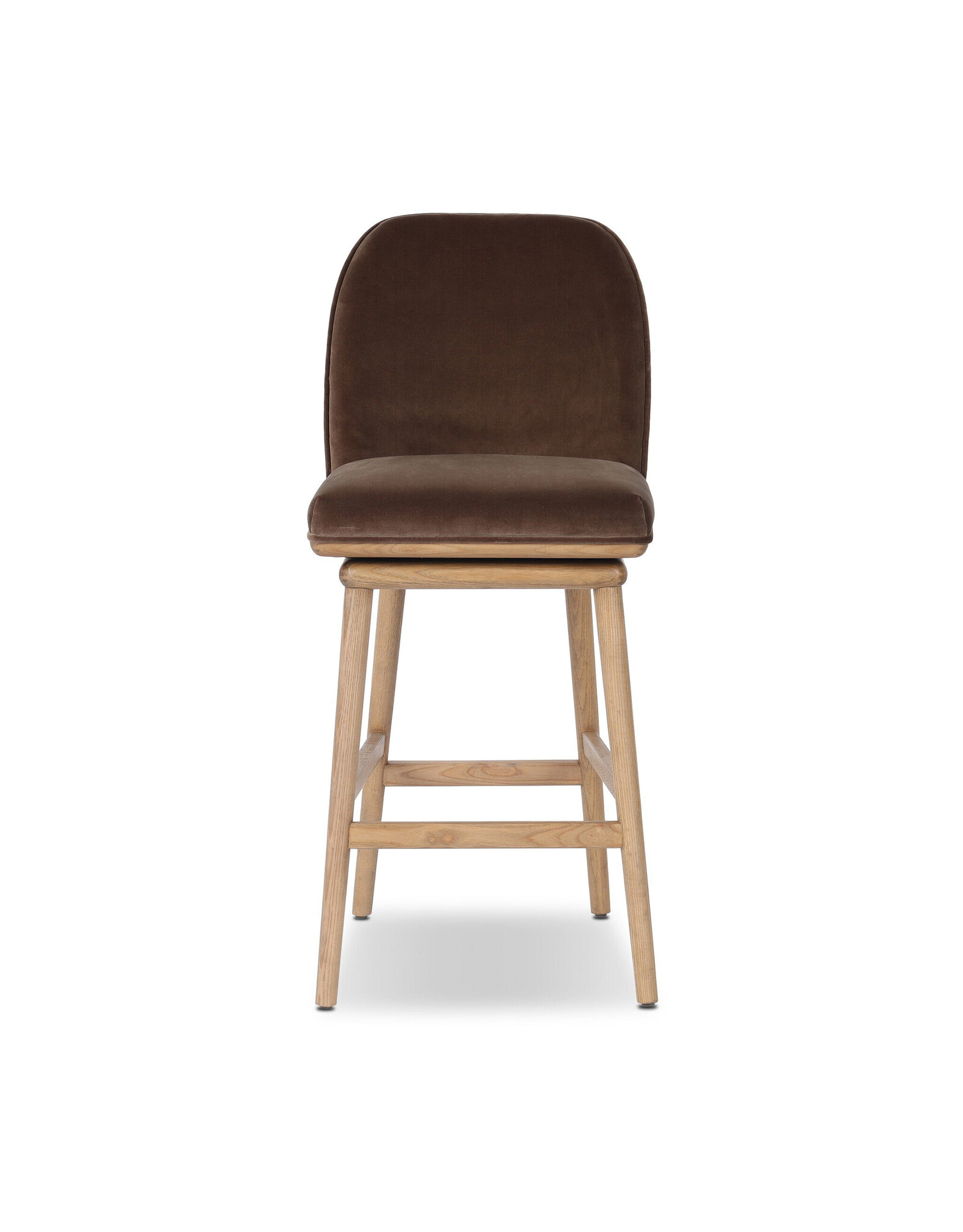 Camden Swivel Counter Stool in Surrey Mink