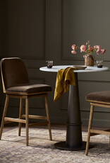 Camden Swivel Counter Stool in Surrey Mink