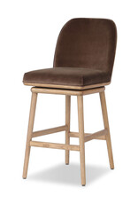 Camden Swivel Counter Stool in Surrey Mink