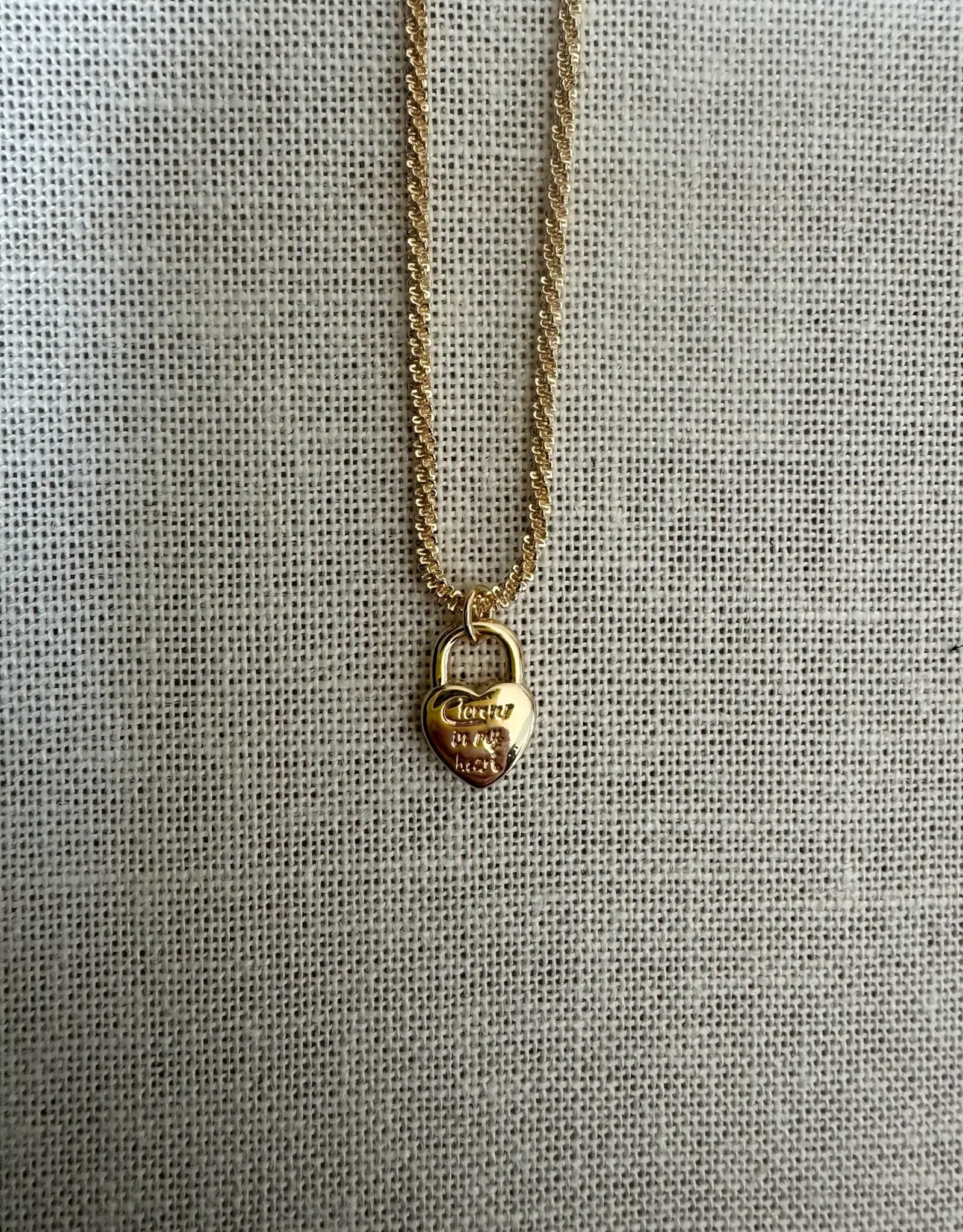 Serpentine Chain + Forever In My Heart Charm
