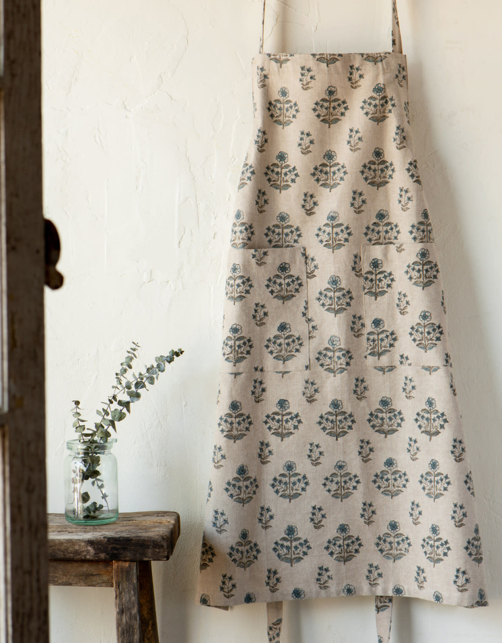 Salvia Block Print Apron