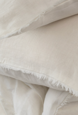 Lina Linen Queen Duvet Set, Ivory