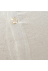 Lina Linen Queen Duvet Set, Ivory