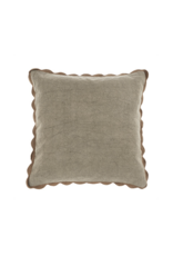 Scalloped Edge Pillow - Fog, 20x20