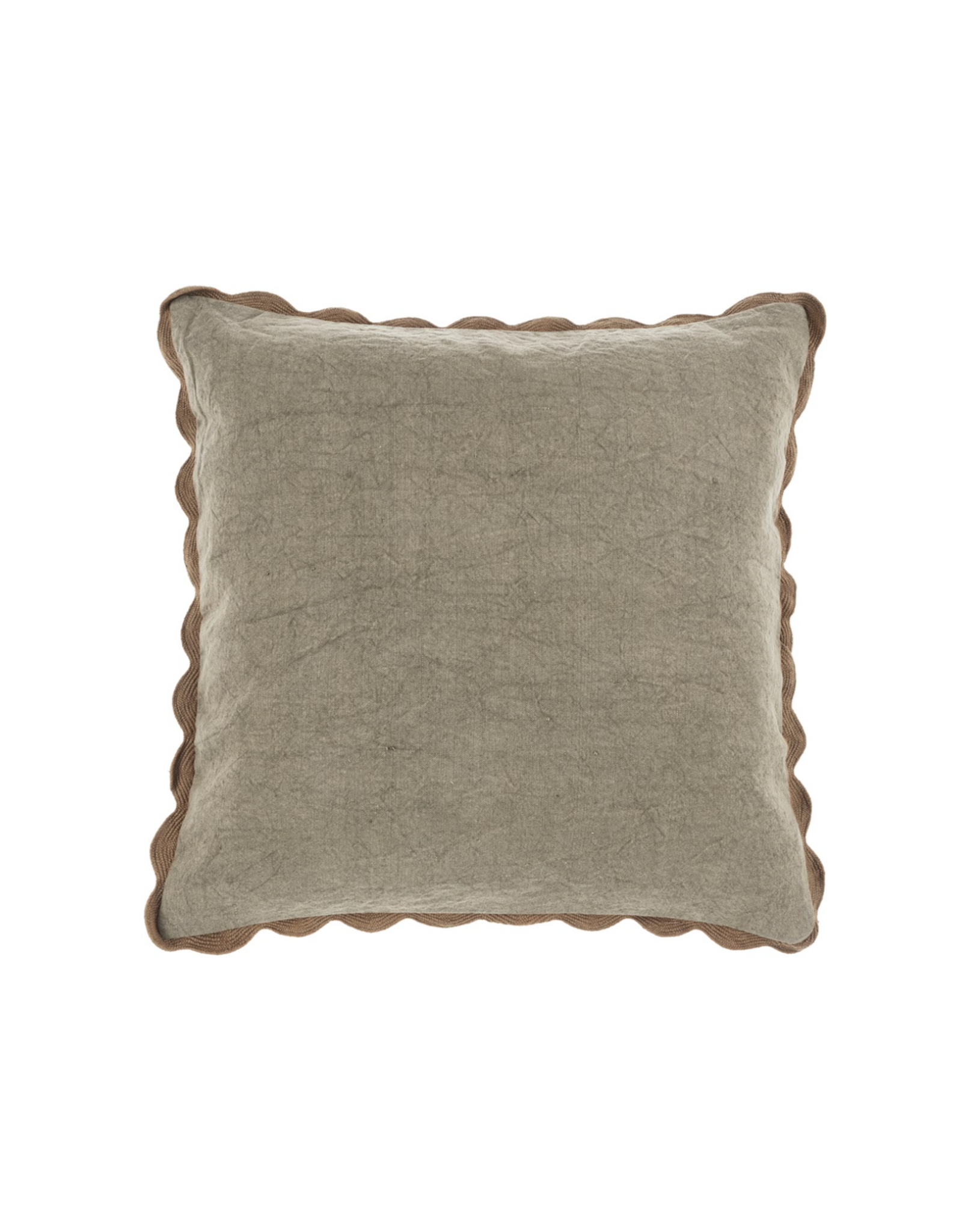 Scalloped Edge Pillow - Fog, 20x20