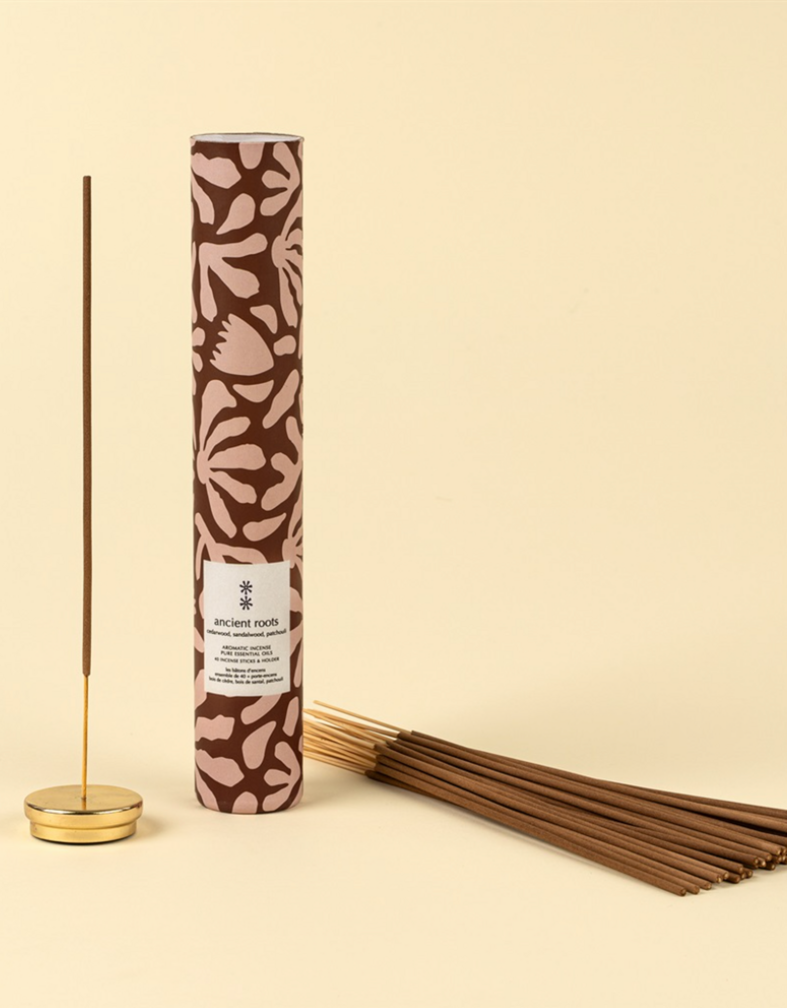 Ancient Roots Incense Set/30 Sticks + Holder