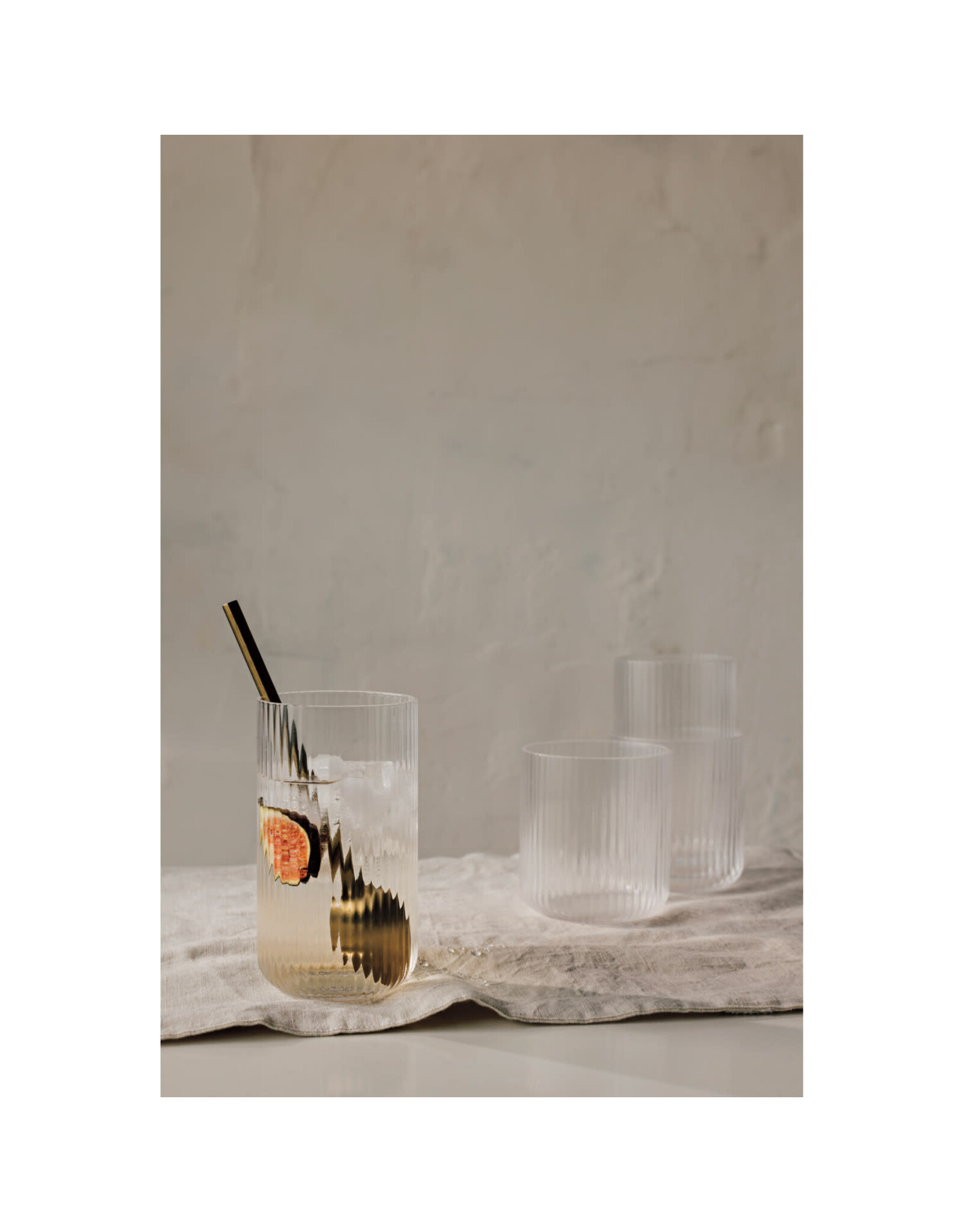 Fluted Glass, Clear
