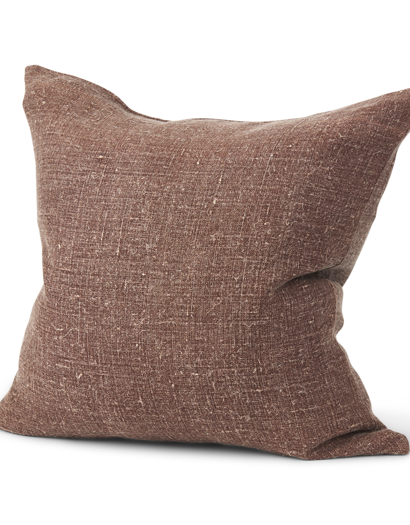 Jack Brown Linen Square Decorative Pillow Cover